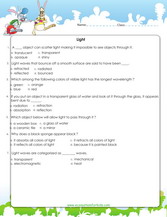 Grade 6 Science Worksheets