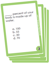 Flash cards on nutrition