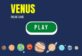 Game on facts about the planet Venus. Classroom game for groups and individuals.