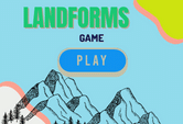 Types of landforms game quiz online.
