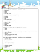 printable sheet on mixtures and separation methods pdf